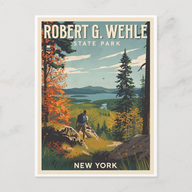 Cartes Pour Fêtes Annuelles Robert G. Wehle State Park - New York (Devant)