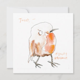 Cartes Pour Fêtes Annuelles Robin à seins rouges Bolshy