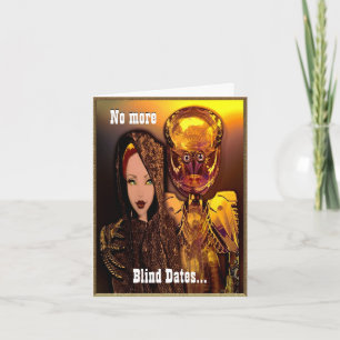Cartes Pour Fêtes Annuelles Robot Blind Date personnalisable