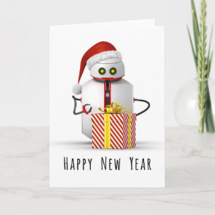 Cartes Pour Fêtes Annuelles Robot de Noël