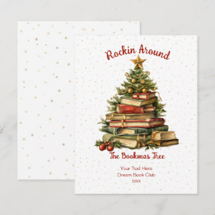 Cartes Pour Fêtes Annuelles Rocher Autour De L'Arbre De Bookmas