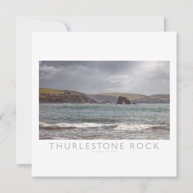 Cartes Pour Fêtes Annuelles Rocher de Thurlestone (Devant)