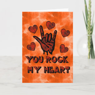 Cartes Pour Fêtes Annuelles Rock My Heart