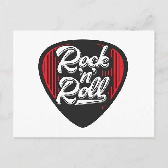 Cartes Pour Fêtes Annuelles Rock n roll (Devant)