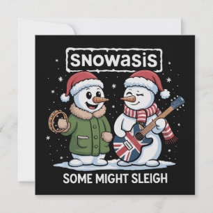 Cartes Pour Fêtes Annuelles Rock Noël SNOWASIS Certains pourraient faire fuir 