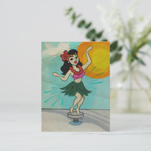 Cartes Pour Fêtes Annuelles Rock the Hula Girl