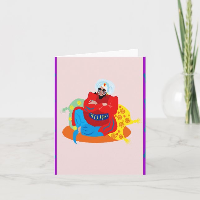 Cartes Pour Fêtes Annuelles Roi Arabe (Devant)