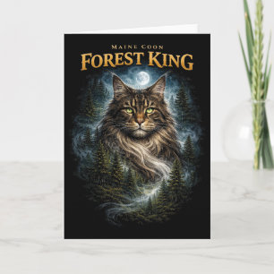 Cartes Pour Fêtes Annuelles Roi de la Forêt