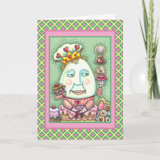 CARTES POUR FÊTES ANNUELLES ROI HUMAIN DES COEURS ET DES CONFECTIONS, VALENTIN (Devant)