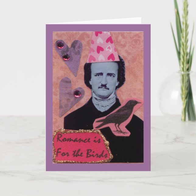 Cartes Pour Fêtes Annuelles Romance est pour les oiseaux (Devant)