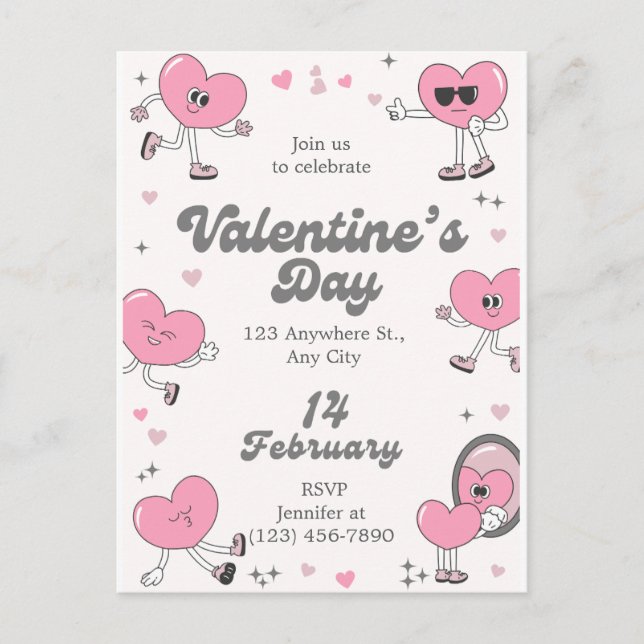 Cartes Pour Fêtes Annuelles ​Romantic Every Day is Valentine's Custom Greeting (Devant)