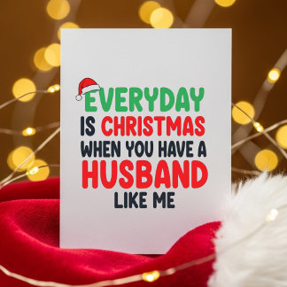 Cartes Pour Fêtes Annuelles Romantic Funny Wife Christmas Greeting