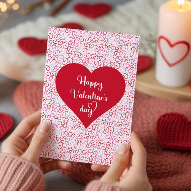 Cartes Pour Fêtes Annuelles Romantic Heart Design Valentine Card for Him (Romantic Heart Design Valentine Card for Him)