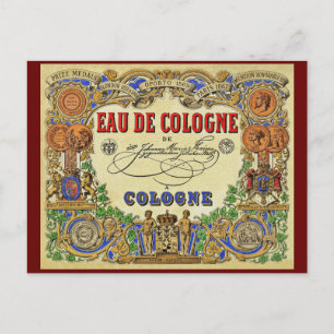 Cartes Pour Fêtes Annuelles Romantic Parisian Perfume 1868