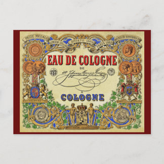 Cartes Pour Fêtes Annuelles Romantic Parisian Perfume 1868