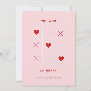 Cartes Pour Fêtes Annuelles Romantic You Won My Heart Valentine's Day Card