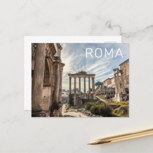 Cartes Pour Fêtes Annuelles Rome Forum Romanum Italie Vacances Souvenir