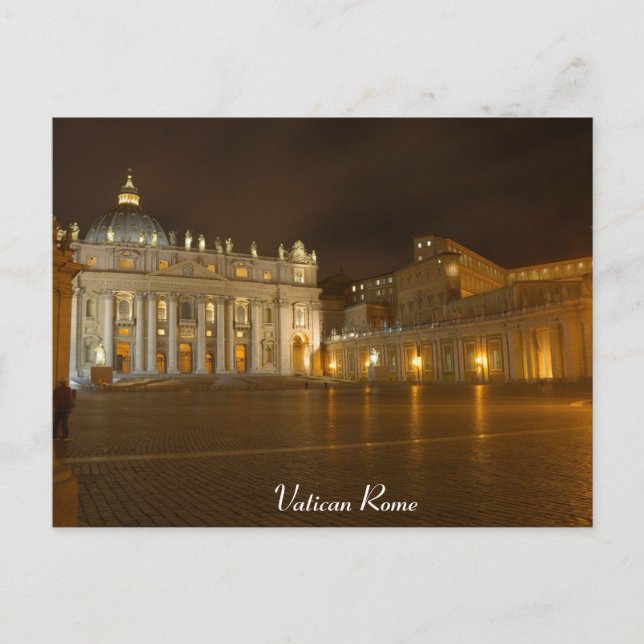 Cartes Pour Fêtes Annuelles Rome Vatican (Devant)