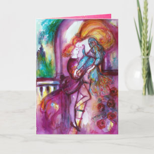 Cartes Pour Fêtes Annuelles ROMEO ET JULIET BALCON SCÈNE Saint-Valentin