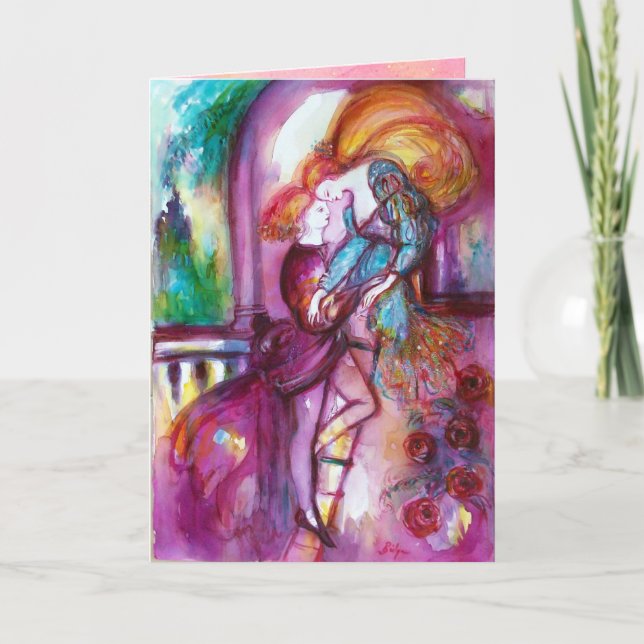 Cartes Pour Fêtes Annuelles ROMEO ET JULIET Romantique Saint Valentin (Devant)