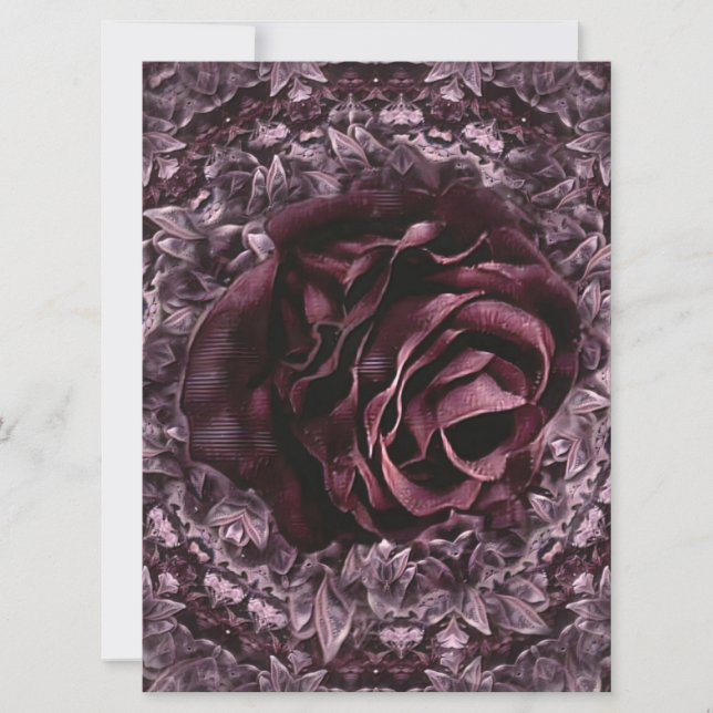 Cartes Pour Fêtes Annuelles Rosace Mandala  (Devant)