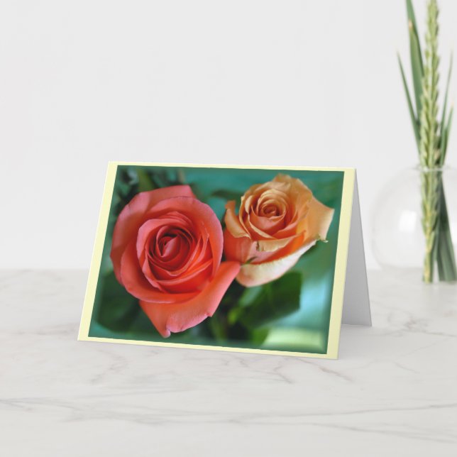 Cartes Pour Fêtes Annuelles "Rosas Rosadas " (Devant)