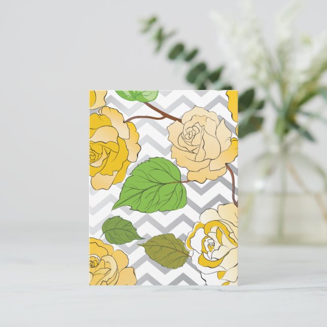 Cartes Pour Fêtes Annuelles Rose 11 (Debout devant)