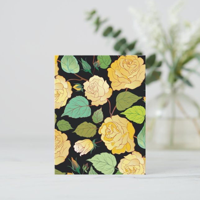 CARTES POUR FÊTES ANNUELLES ROSE 8 (Debout devant)
