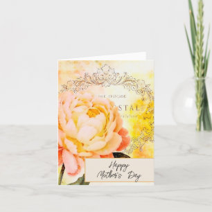 Cartes Pour Fêtes Annuelles rose ancienne