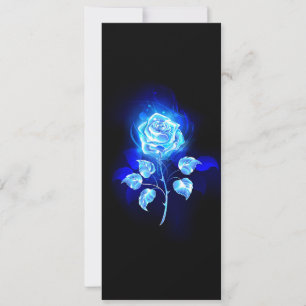 Cartes Pour Fêtes Annuelles Rose bleu brûlant