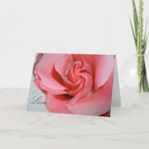 Cartes Pour Fêtes Annuelles Rose d'amour