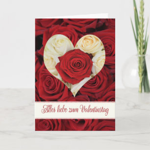 Cartes Pour Fêtes Annuelles Rose de la Saint-Valentin