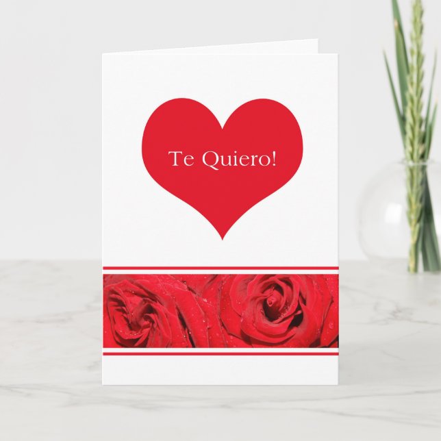 Cartes Pour Fêtes Annuelles Rose de la Saint Valentin (Devant)