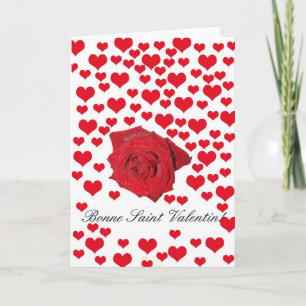 Cartes Pour Fêtes Annuelles Rose de la Saint-Valentin