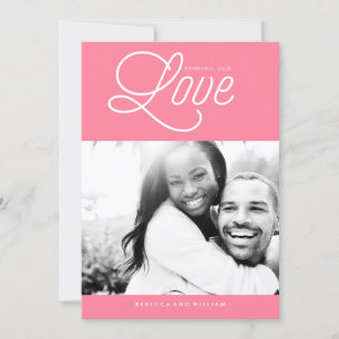 Cartes Pour Fêtes Annuelles Rose "Envoyer notre amour" Saint Valentin Photo