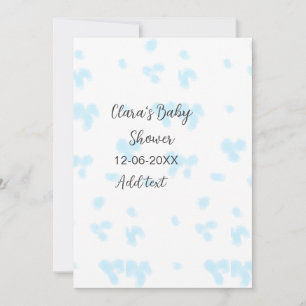 Cartes Pour Fêtes Annuelles Rose mignon baby shower aquarelle moderne dat