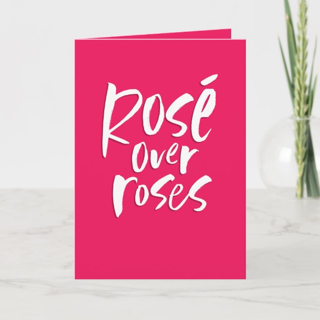 Cartes Pour Fêtes Annuelles Rosé rose gras sur l'amitié rose Valentine (Devant)