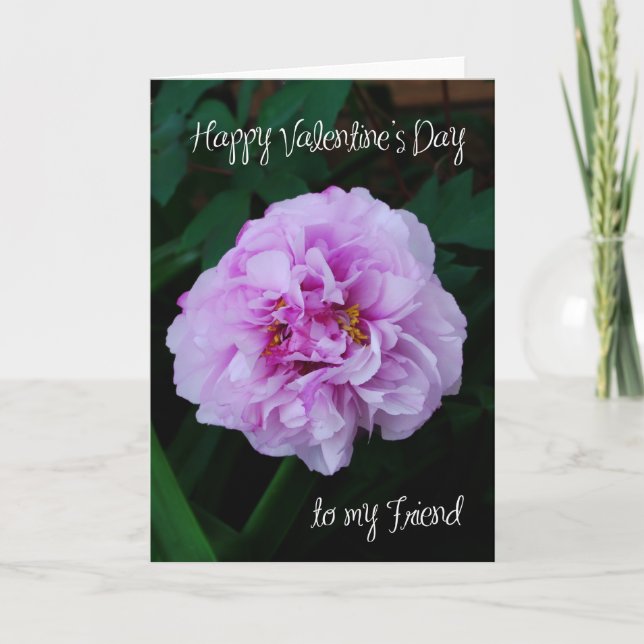 Cartes Pour Fêtes Annuelles rose rose pony valentine à mon ami (Devant)