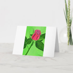 Cartes Pour Fêtes Annuelles rose rouge