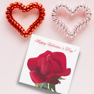 Cartes Pour Fêtes Annuelles Rose rouge - Rose rouge