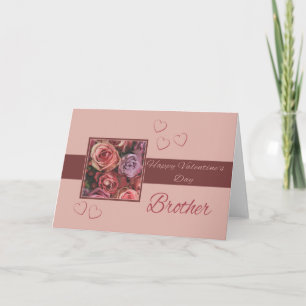 Cartes Pour Fêtes Annuelles Roses Heureuses Saintes-Valentin frères