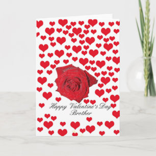 Cartes Pour Fêtes Annuelles Roses Heureuses Saintes-Valentin frères