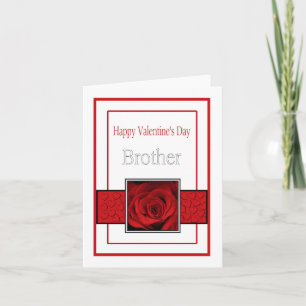 Cartes Pour Fêtes Annuelles Roses Heureuses Saintes-Valentin frères