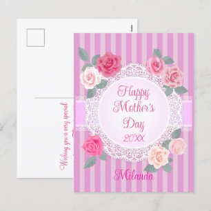 Cartes Pour Fêtes Annuelles Roses roses joyeuses Fête des Mères