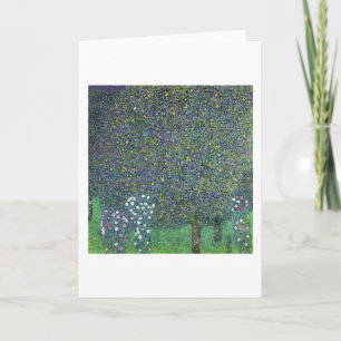 Cartes Pour Fêtes Annuelles Roses sous les arbres, c.1905