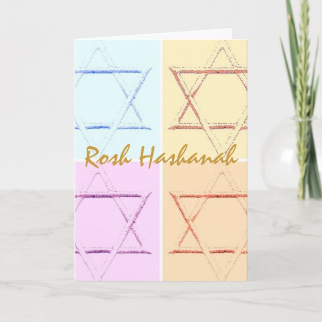 Cartes Pour Fêtes Annuelles Rosh Hashanah (Devant)