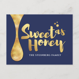 Cartes Pour Fêtes Annuelles Rosh Hashanah Juif Hébreu Nouvel An PostCard