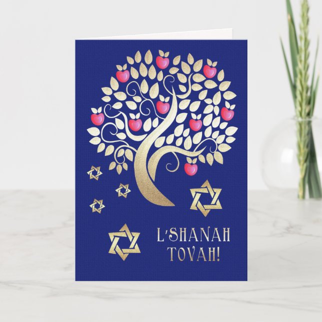 Cartes Pour Fêtes Annuelles Rosh Hashanah | Nouvel An juif (Devant)