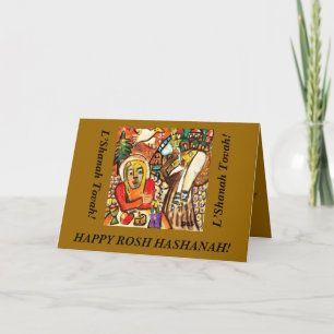 Cartes Pour Fêtes Annuelles Rosh Hashanah : Nouvelle année juive retentissant