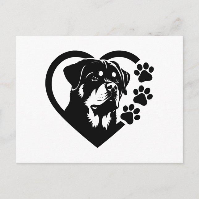 Cartes Pour Fêtes Annuelles Rottweiler (Devant)